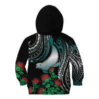 Aloha Hawaii Monk Seal Kid Hoodie Mix Ohia Lehua