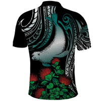 Aloha Hawaii Monk Seal Polo Shirt Mix Ohia Lehua