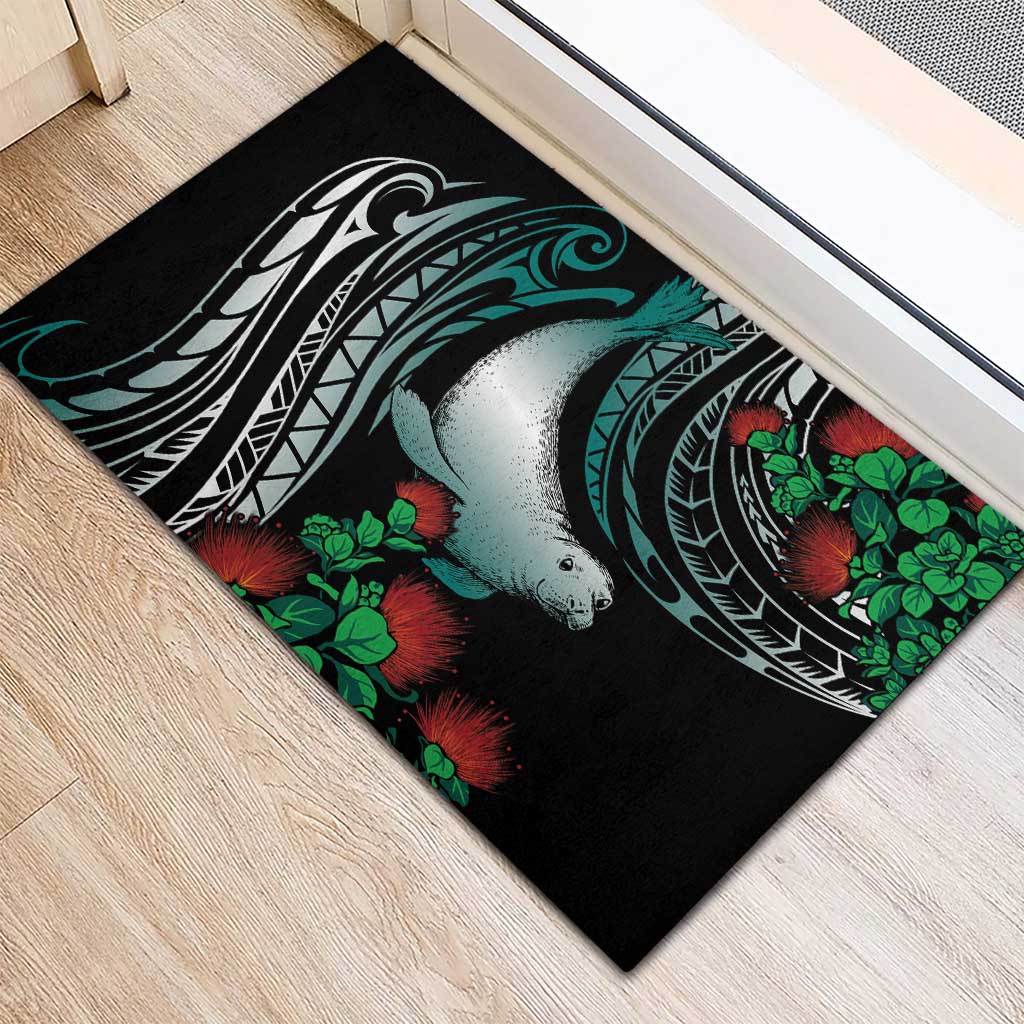 Aloha Hawaii Monk Seal Rubber Doormat Mix Ohia Lehua