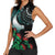 Aloha Hawaii Monk Seal Women Sleeveless Polo Shirt Mix Ohia Lehua