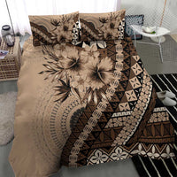 Bula Fiji Bedding Set Mocha Brown Kaivity Masi Tapa