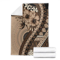 Bula Fiji Blanket Mocha Brown Kaivity Masi Tapa