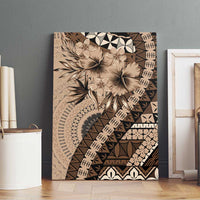 Bula Fiji Canvas Wall Art Mocha Brown Kaivity Masi Tapa