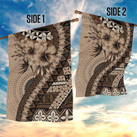 Bula Fiji Garden Flag Mocha Brown Kaivity Masi Tapa