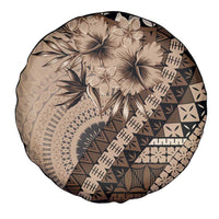 Bula Fiji Spare Tire Cover Mocha Brown Kaivity Masi Tapa