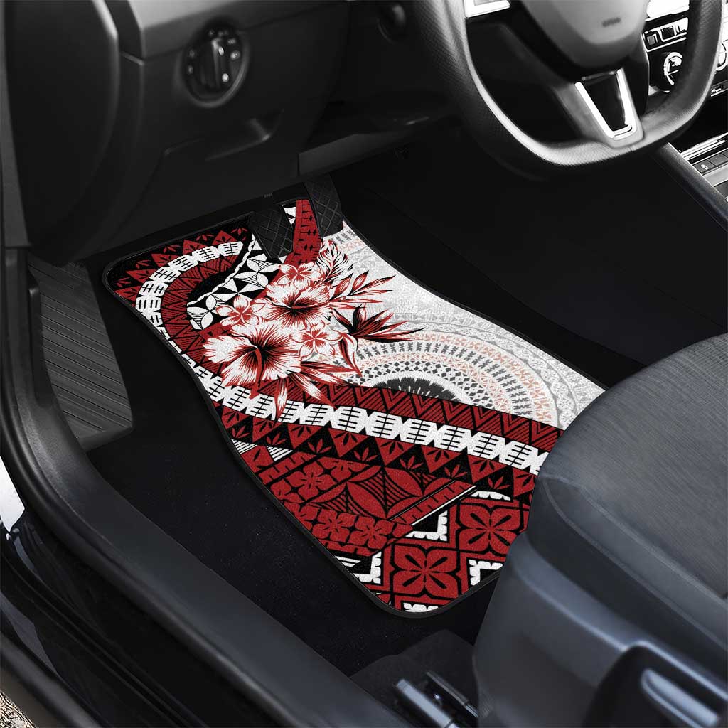 Bula Fiji Car Mats White Kaivity Masi Tapa