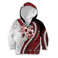 Bula Fiji Kid Hoodie White Kaivity Masi Tapa