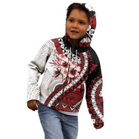 Bula Fiji Kid Hoodie White Kaivity Masi Tapa