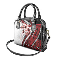 Bula Fiji Shoulder Handbag White Kaivity Masi Tapa