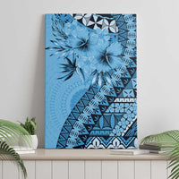 Bula Fiji Canvas Wall Art Turquoise Kaivity Masi Tapa