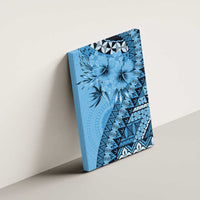 Bula Fiji Canvas Wall Art Turquoise Kaivity Masi Tapa