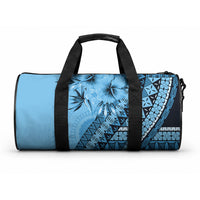 Bula Fiji Duffle Bag Turquoise Kaivity Masi Tapa