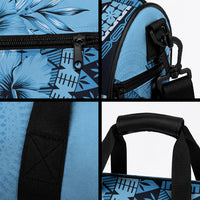 Bula Fiji Duffle Bag Turquoise Kaivity Masi Tapa