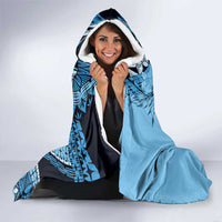 Bula Fiji Hooded Blanket Turquoise Kaivity Masi Tapa