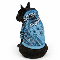 Bula Fiji Pet Hoodie Turquoise Kaivity Masi Tapa
