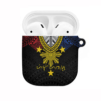 Philippines Heritage Baybayin Mix Polynesian AirPods Case LT7 Black - Polynesian Pride