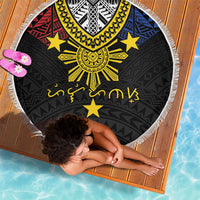 Philippines Heritage Baybayin Mix Polynesian Beach Blanket