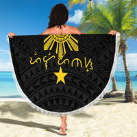 Philippines Heritage Baybayin Mix Polynesian Beach Blanket