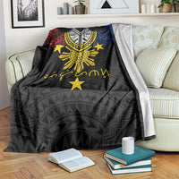 Philippines Heritage Baybayin Mix Polynesian Blanket LT7 Black - Polynesian Pride