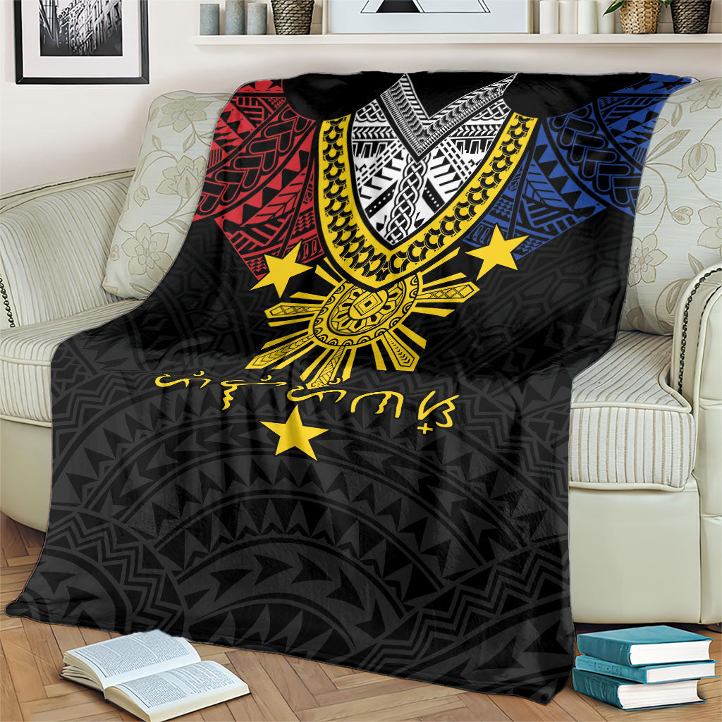 Philippines Heritage Baybayin Mix Polynesian Blanket LT7 - Polynesian Pride