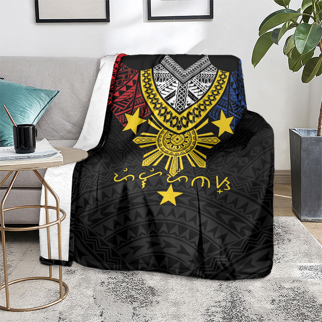 Philippines Heritage Baybayin Mix Polynesian Blanket LT7 - Polynesian Pride