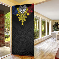Philippines Heritage Baybayin Mix Polynesian Door Cover