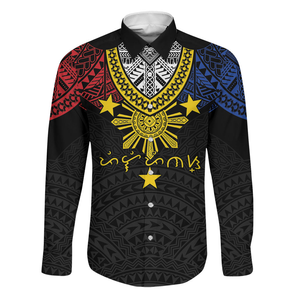 Philippines Heritage Baybayin Mix Polynesian Family Matching Mermaid Dress and Hawaiian Shirt