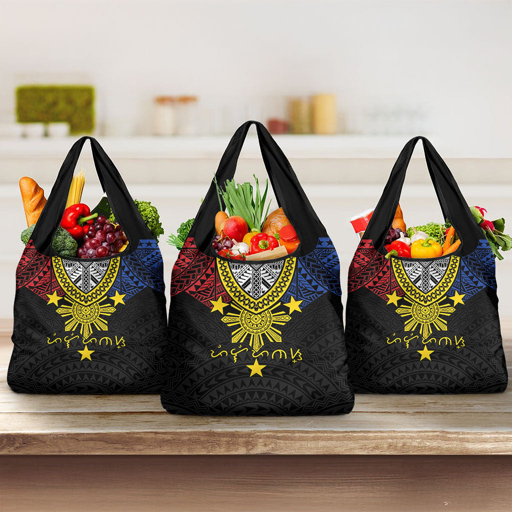 Philippines Heritage Baybayin Mix Polynesian Grocery Bag