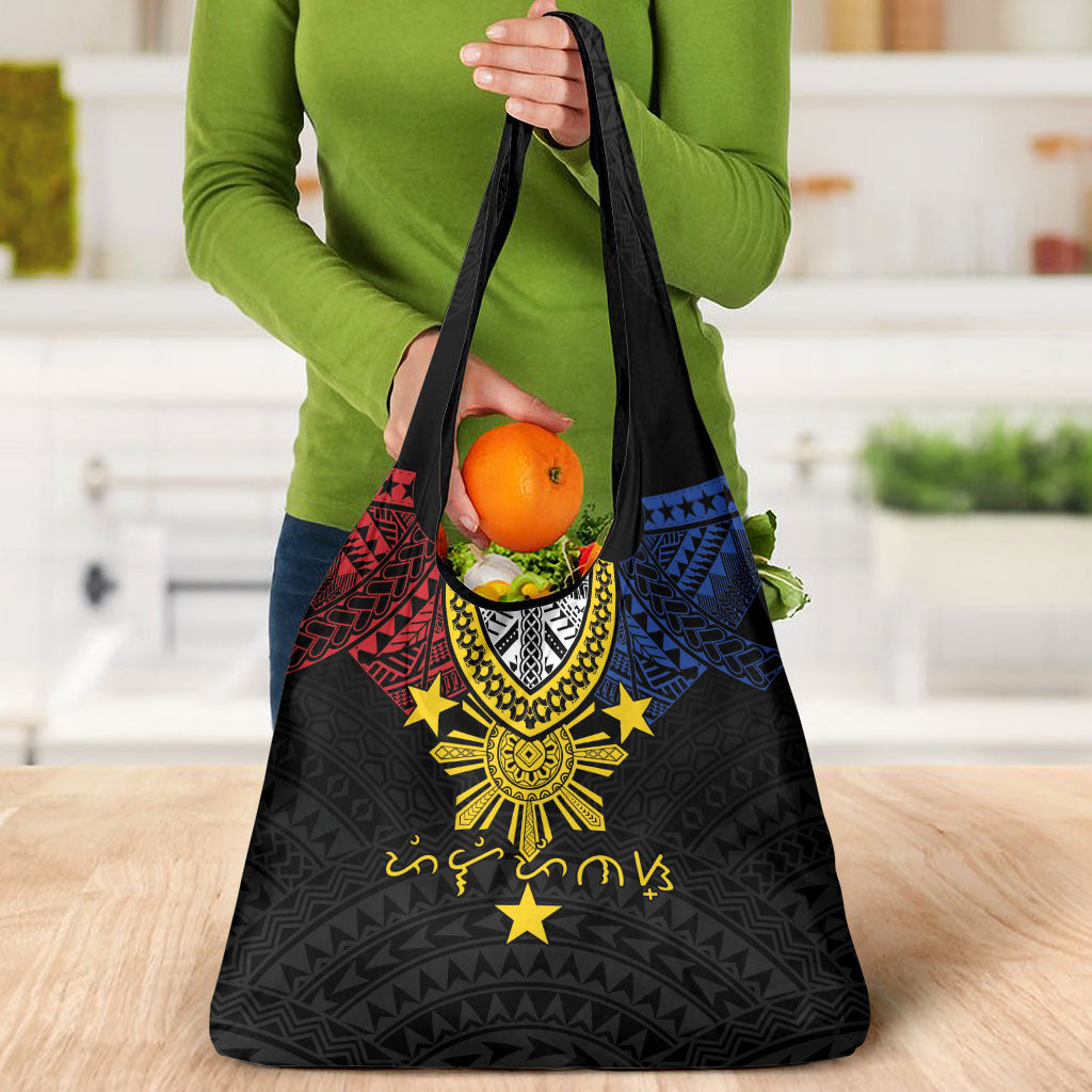 Philippines Heritage Baybayin Mix Polynesian Grocery Bag