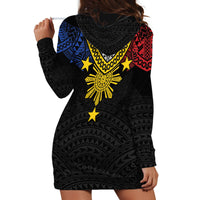 Philippines Heritage Baybayin Mix Polynesian Hoodie Dress