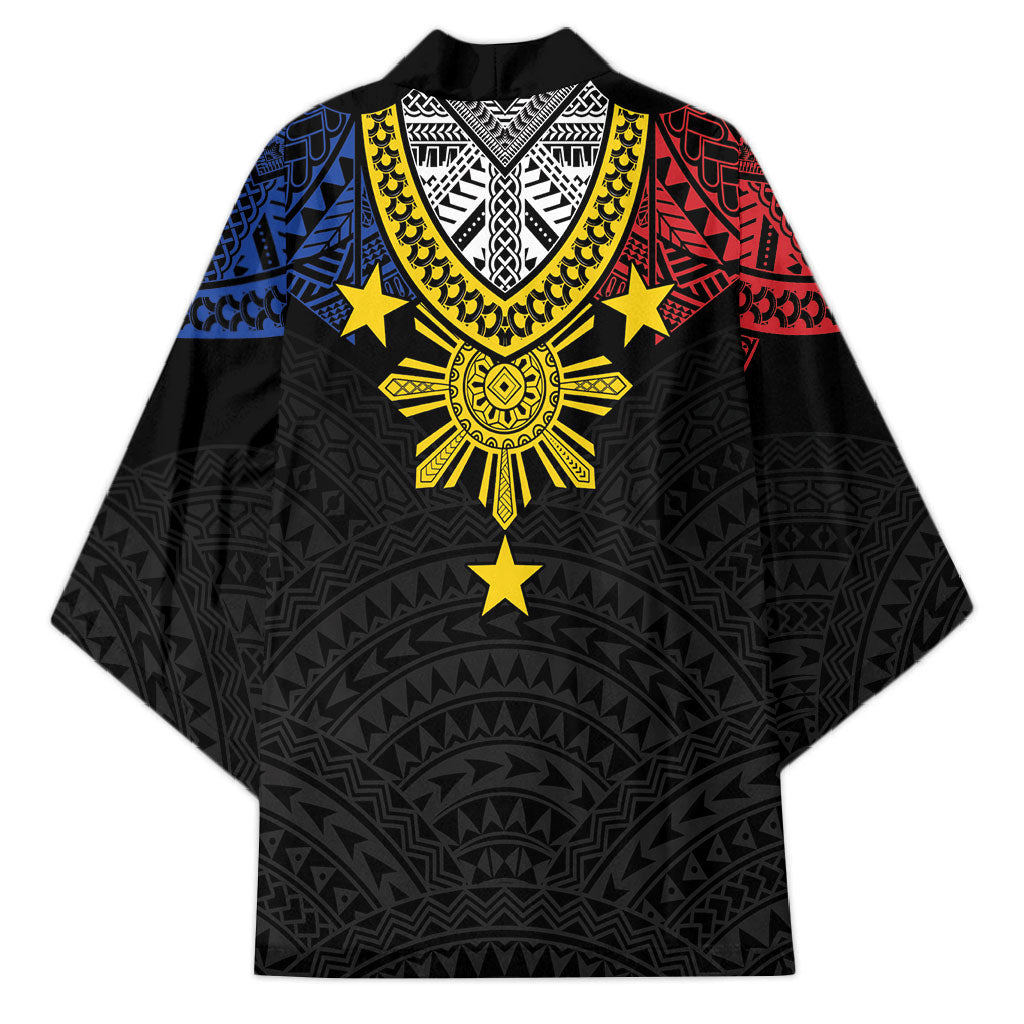 Philippines Heritage Baybayin Mix Polynesian Kimono