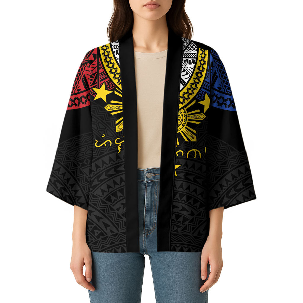Philippines Heritage Baybayin Mix Polynesian Kimono