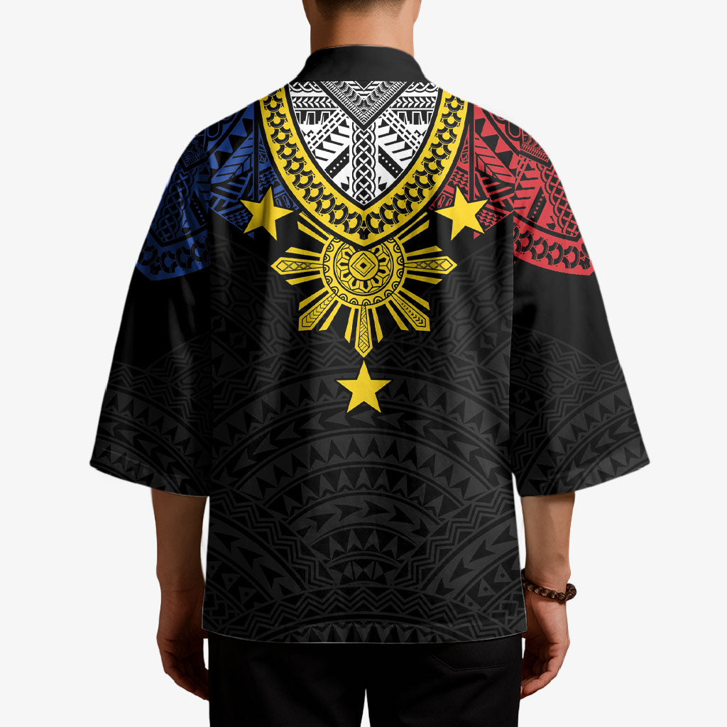 Philippines Heritage Baybayin Mix Polynesian Kimono