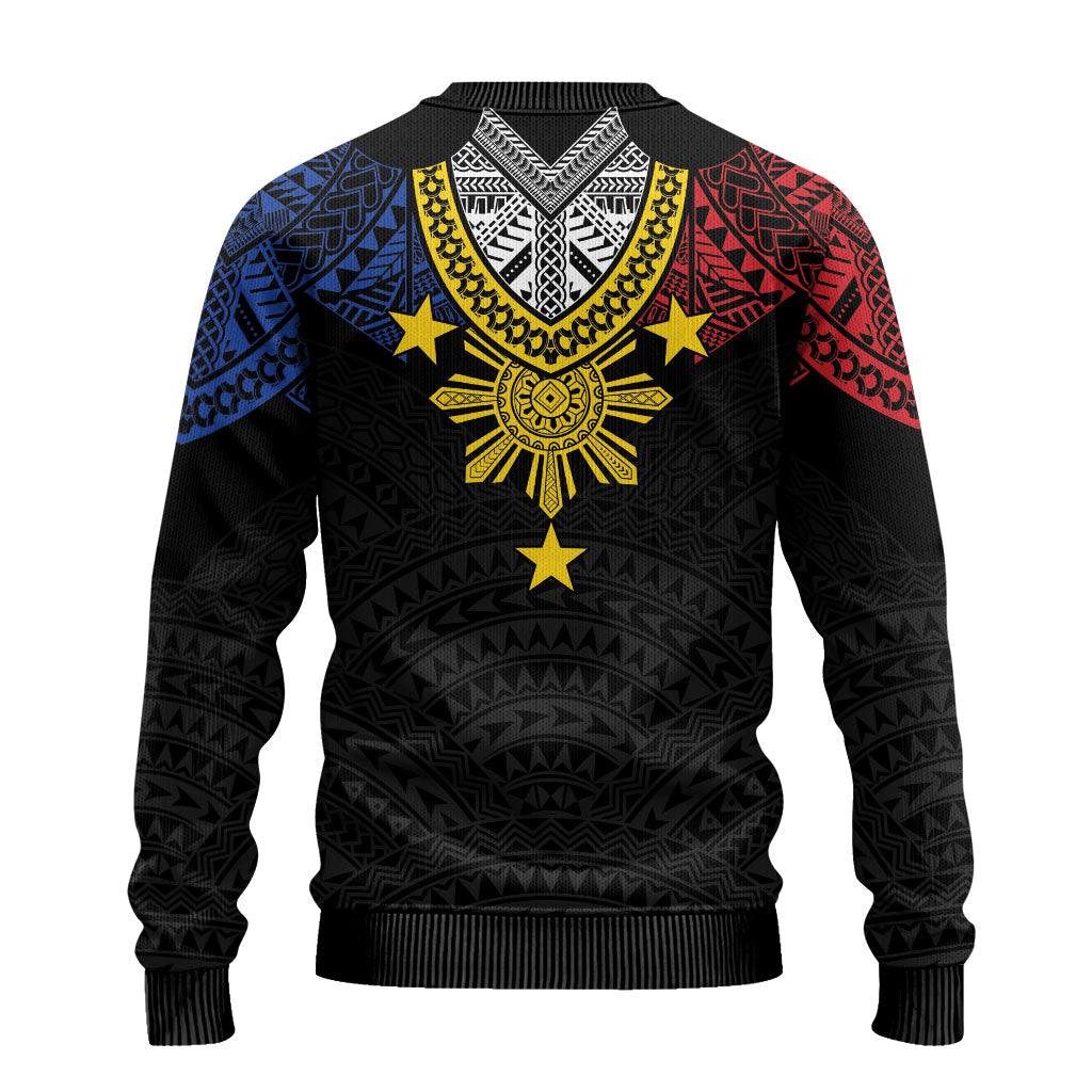 Philippines Heritage Baybayin Mix Polynesian Ugly Christmas Sweater LT7 - Polynesian Pride