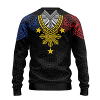 Philippines Heritage Baybayin Mix Polynesian Ugly Christmas Sweater LT7 - Polynesian Pride