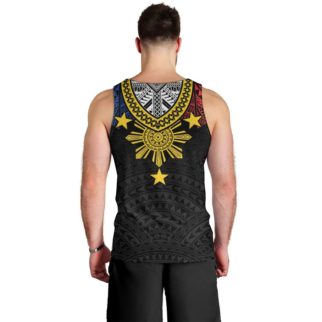Philippines Heritage Baybayin Mix Polynesian Men Tank Top