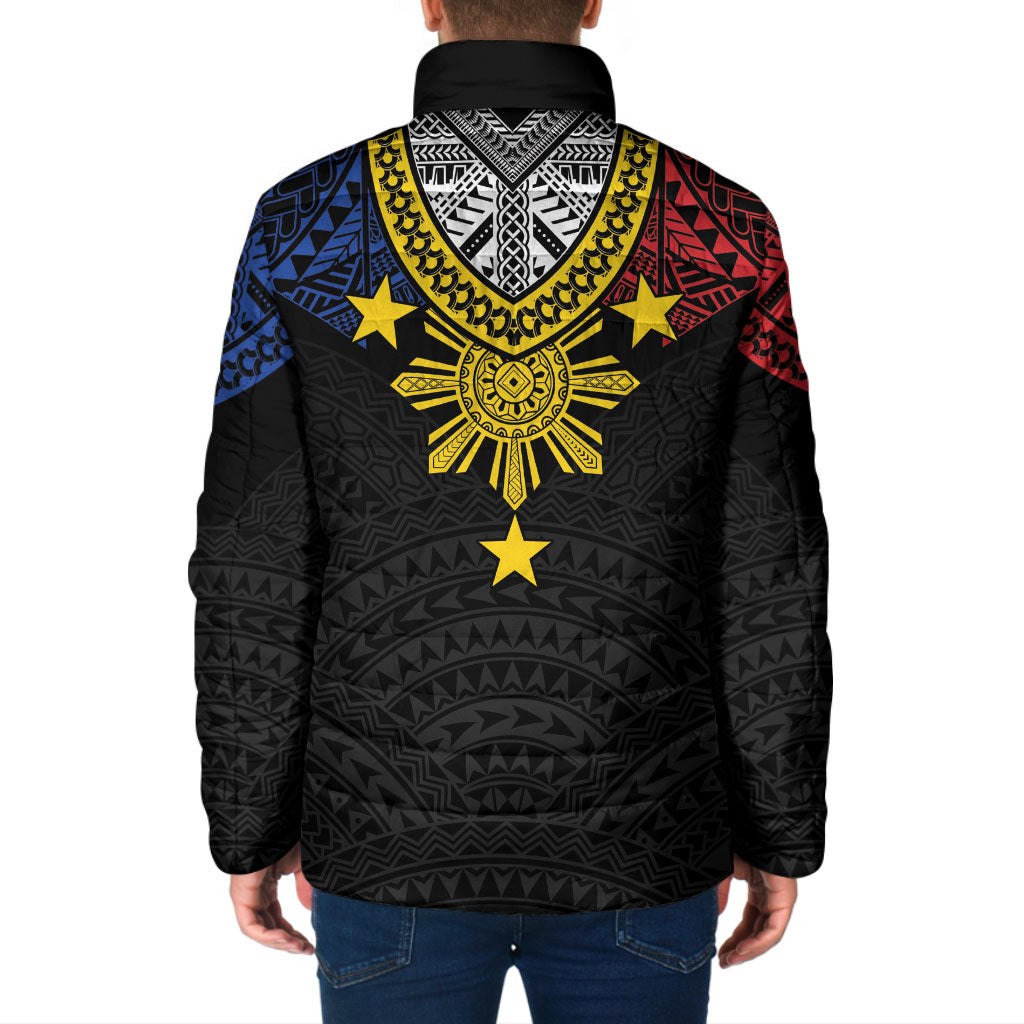 Philippines Heritage Baybayin Mix Polynesian Padded Jacket