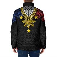 Philippines Heritage Baybayin Mix Polynesian Padded Jacket