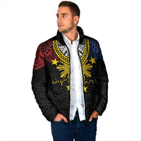 Philippines Heritage Baybayin Mix Polynesian Padded Jacket