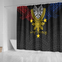 Philippines Heritage Baybayin Mix Polynesian Shower Curtain