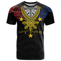Philippines Heritage Baybayin Mix Polynesian T Shirt