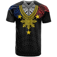 Philippines Heritage Baybayin Mix Polynesian T Shirt