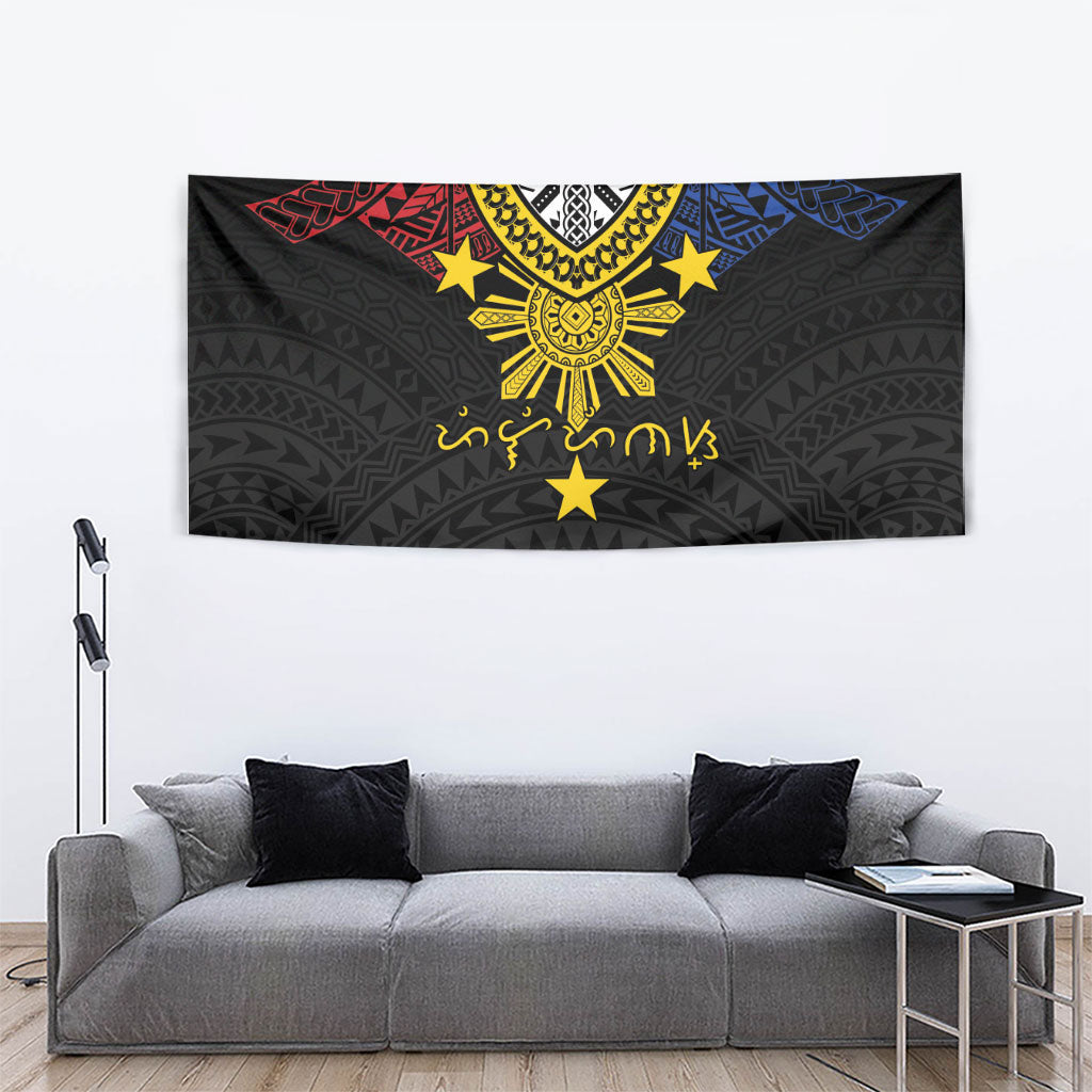 Philippines Heritage Baybayin Mix Polynesian Tapestry