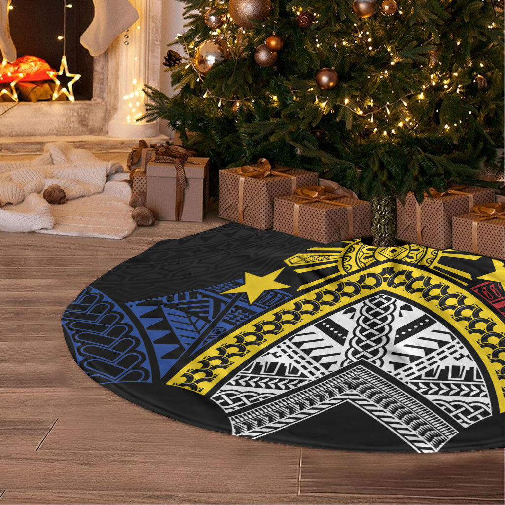 Philippines Heritage Baybayin Mix Polynesian Tree Skirt LT7 - Polynesian Pride
