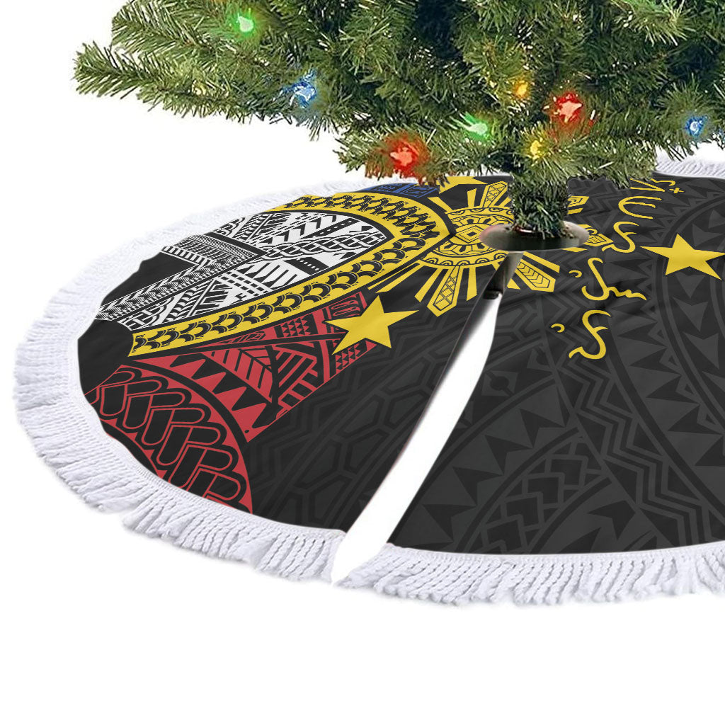 Philippines Heritage Baybayin Mix Polynesian Tree Skirt LT7 - Polynesian Pride
