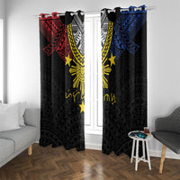 Philippines Heritage Baybayin Mix Polynesian Window Curtain