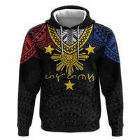 Philippines Heritage Baybayin Mix Polynesian Zip Hoodie