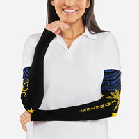 Philippines Heritage Personalized Arm Sleeves Baybayin Philipinas Sun