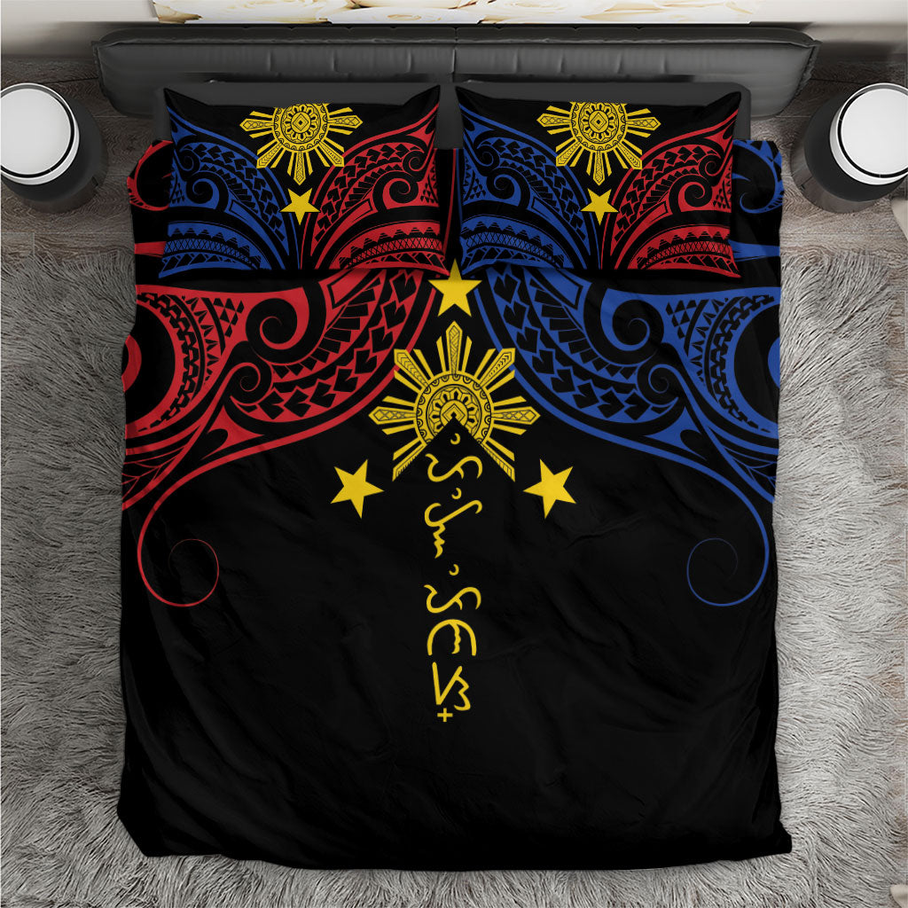 Philippines Heritage Bedding Set Baybayin Philipinas Sun