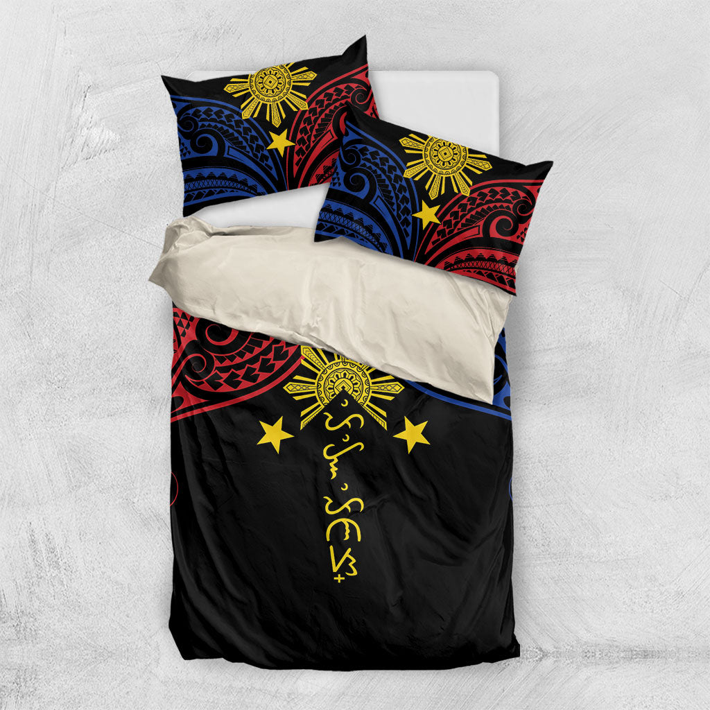 Philippines Heritage Bedding Set Baybayin Philipinas Sun